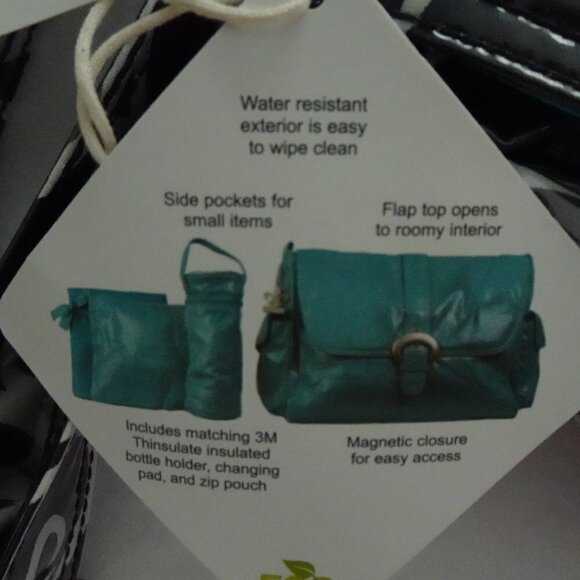 Kalencom Baby Diaper Bag + Bottle Bag Zip Pouch Changing Pad Accessories - Picture 11 of 12